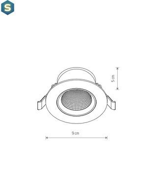 Точечный светильник Nowodvorski 10547 Egina LED 1x5W 4000K 370Lm IP20 Wh