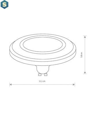 Лампа Nowodvorski 9212 Reflector led GU10 1x9W 4000K 730Lm IP20 Wh