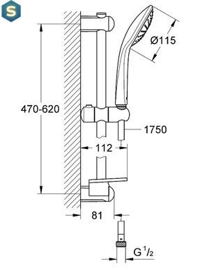 Душовий гарнітур Grohe Euphoria Mono 27266001