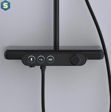 Душова система Dusel Pour Black (239307000), Черный матовый