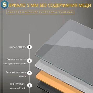 Зеркало Dusel DE-M3021 75x100, Белый