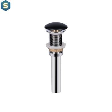 Умивальник Qtap Scorpio накладний прямокутний 550х390х120 мм Black matt + донний клапан PU03, Черный матовый