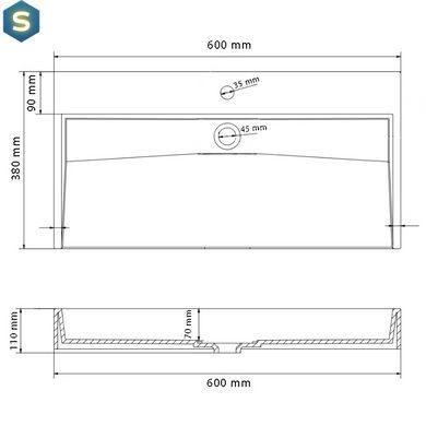 Умывальник VBI Vieste 60 grey matt накладний VBI-016800, Каппучино