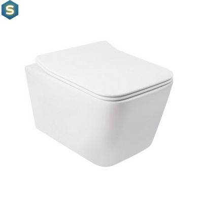 Набор Qtap инсталляция 3 в 1 Nest QT0133M425 с панелью смыва линейной QT0111M08381CRM + унитаз с сиденьем Crow QT05335170W, Белый