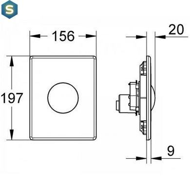 Клавиша смыва Grohe SKATE & SKATE AIR 38445SD0