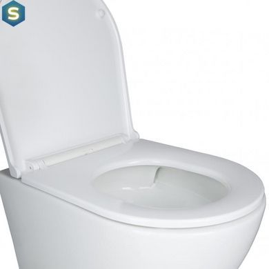 Набор: Qtap Robin Ultra Quiet унитаз подвесной QT1333046EUQW + Nest комплект инсталляции 4в1 (линейная клавиша Chrome) QT0133M425 + QT0111M08381CRM