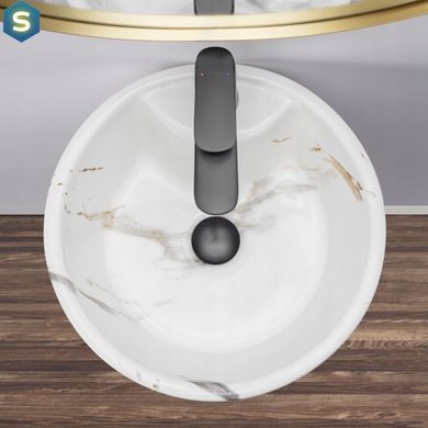 Умывальник Rea Blanka marble mat T напольный REA-U8704, Белый матовый