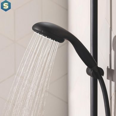 Набор смесителей 4 в 1 для ванной комнаты и кухни Grohe QuickFix Start Black M-Size UA303301MK, Черный матовый