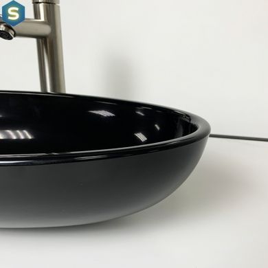 Умивальник Adamant Andere New black 100002882, Чорний/золото