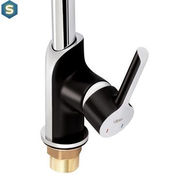 Смеситель для кухни Qtap Grand BCR 007F, Черный матовый