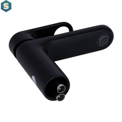 Змішувач для умивальника Qtap Jay QTJAY270BLM45545 Black matt, Черный матовый
