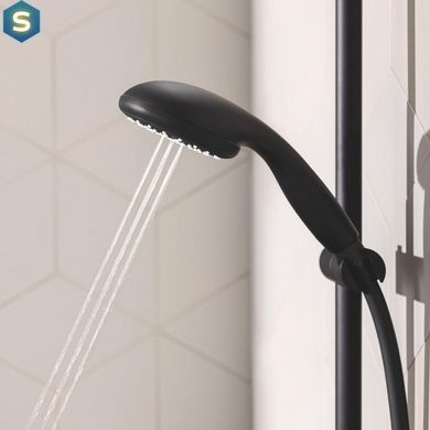 Набор смесителей 4 в 1 для ванной комнаты и кухни Grohe QuickFix Start Black M-Size UA303301MK, Черный матовый