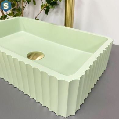 Умивальник (раковина) VBI FLORENTIA LIGHT GREEN MATT накладний, Зелений