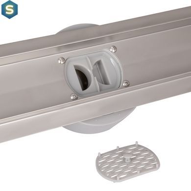 Душовий канал Qtap Scorpio Tile800 з нержавіючої сталі під плитку (поворотний сифон/сухий затвор)