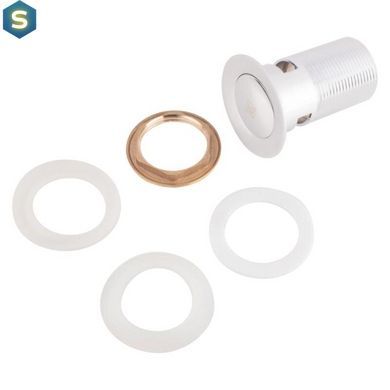 Донный клапан для раковины Lidz (CRM)-47 00 004 00 с переливом, Хром