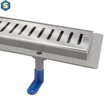 Трап линейный Qtap Dry FA304-800 с нержавеющей решеткой 800х73