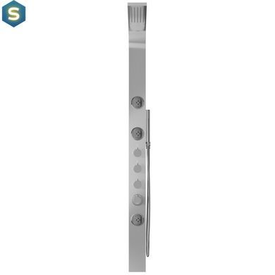 Душевая панель Corsan Snake inox S002MSL, Нержавеющая сталь