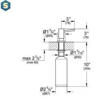 Дозатор для миючих засобів Grohe COSMOPOLITAN 40535000