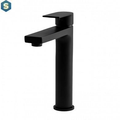 Смеситель для умывальника Yoka Lola 36 black высокий BU.LOLA-36-BLK, Черный матовый
