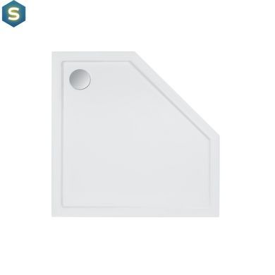 Душевой поддон Qtap Diamond 309912 90x90x12 см + сифон, Белый, Универсальная, белый, мелкий (до 20 см)