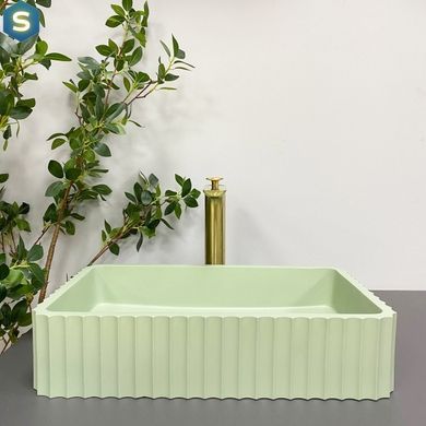 Умивальник (раковина) VBI FLORENTIA LIGHT GREEN MATT накладний, Зелений