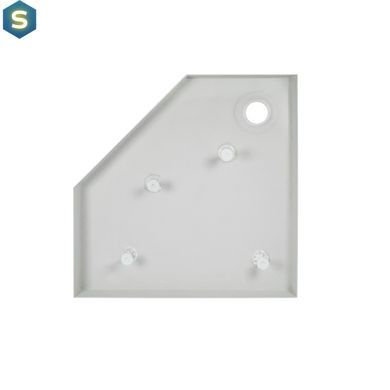 Душевой поддон Qtap Diamond 309912 90x90x12 см + сифон, Белый, Универсальная, белый, мелкий (до 20 см)