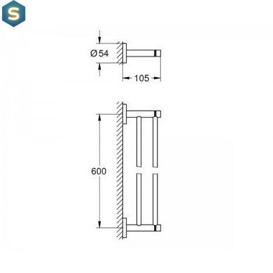 Держатель для полотенца Grohe Essentials 40802DL1
