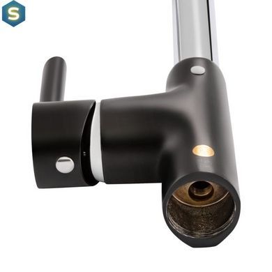Смеситель для кухни Qtap Grand BCR 007F, Черный матовый