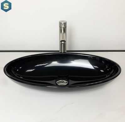 Умивальник Adamant Andere New black 100002882, Чорний/золото