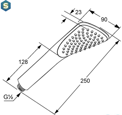 Ручной душ Kludi Fizz 1S 6760005-00
