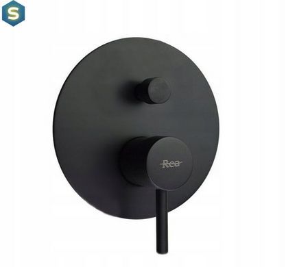 Душевая система Rea Lungo black + BOX черный REA-P6300, Черный/золото