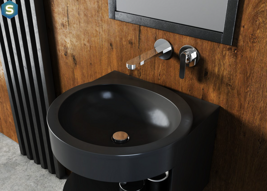 Змішувач для умивальника Kohlman Boxine хром + Box прихованого монтажу QW180B, Хром