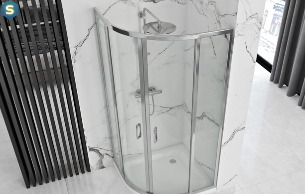 Душевая кабина Rea Look chrom 90x90 REA-K7905, Хром, Универсальная, прозрачный