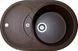 Кухонна мийка Adamant Shell 770x495x200 коричневий 244223, Цемент матовий