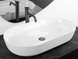 Умивальник Rea Cleo 71 white накладний REA-U6215, Білий