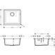 Кухонна мийка Hansgrohe S510-U450 під стільницю 500x450 Graphiteblack 43431170