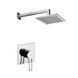Душова система для ванни Paffoni Shower верхній душ 200x200 мм chrome KITRIN010CR/M, Хром