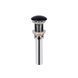 Умивальник Qtap Scorpio накладний прямокутний 550х390х120 мм Black matt + донний клапан PU03, Черный матовый