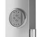 Душевая панель Corsan Snake inox LED с изливом S002MSLLEDW, Нержавеющая сталь