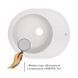 Кухонна мийка Lidz 620x500/200 WHI-01 (LIDZWHI01625500200), Білий