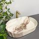 Умивальник (раковина) VBI VERONA 60 ONYX GLOSSY накладний, Мармур