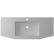 Раковина глянцевая врезная Amidicon Santo 110 1100x450 из литого камня SANTO_110_HL, Белый
