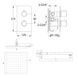 Душова система Kohlman Excelent 20 chrome з термостатом + BOX прихованого монтажу KPL-QW431HQ20, Хром