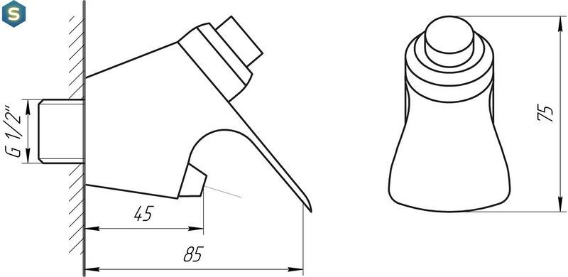 Мини фонтанчик Tremolada 204, Хром