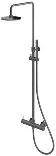 Душова система Kohlman Axel graphite з термостатом QW273AG, Графит