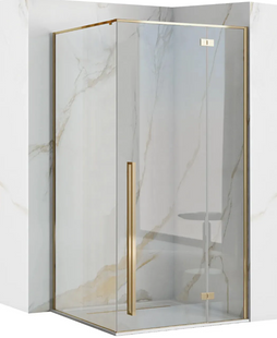Душевая кабина Rea Fargo 90x120 gold REA-K6614, Золотой, Универсальная, прозрачный