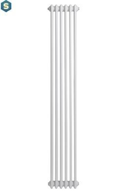 Вертикальный дизайнерский радиатор отопления Arttidesign Bari III 6/1800/290/50 белый матовий, Белый матовый