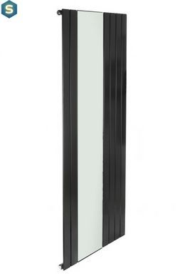 Дизайнерський радіатор Betatherm Mirror 1 H-1800 mm, L-759 mm нижнє підключення LE 1118/10 9005M 99, Черный матовый