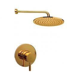Душова система для ванни Paffoni Shower верхній душ &Oslash;300 мм honey gold KITLIG011HG300, Золотий