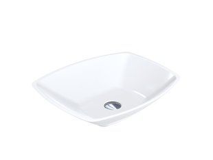 Умивальник Miraggio Lex S глянсовий з литого мармуру 550x410x145 00101901, Білий